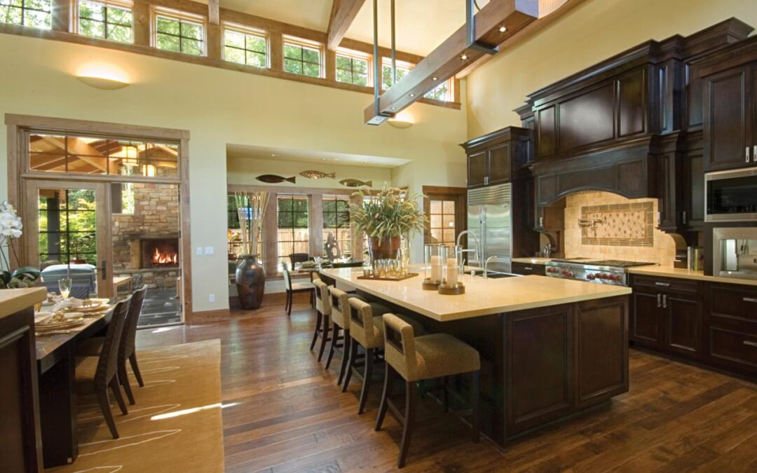 Hardwood flooring in the Kitchen